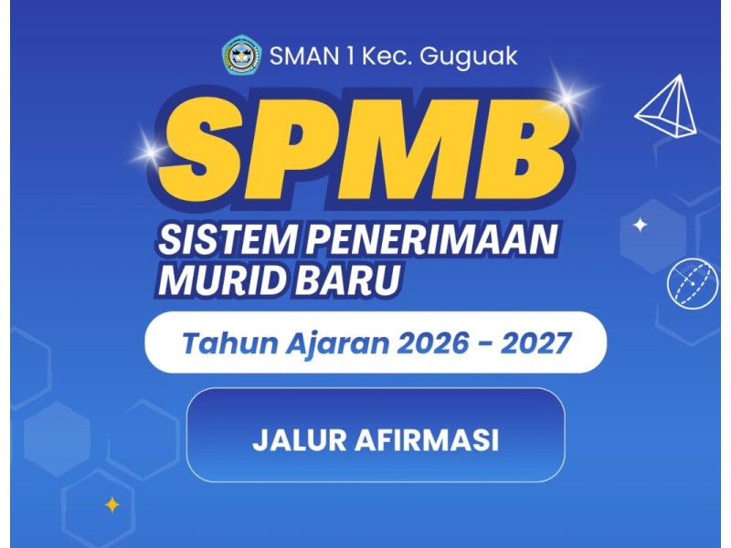 Calon Murid Baru Jalur Afirmasi SPMB SMAN 1 Kec. Guguak