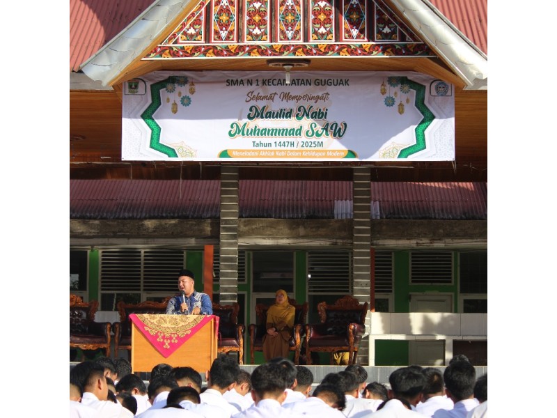 Meneladani Akhlak Nabi Muhammad SAW SMAN 1 Kec. Guguak Memperingati Maulid Nabi